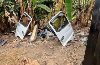 Partes de vehículos robados fueron halladas en el predio donde estaba el camión sustraído.