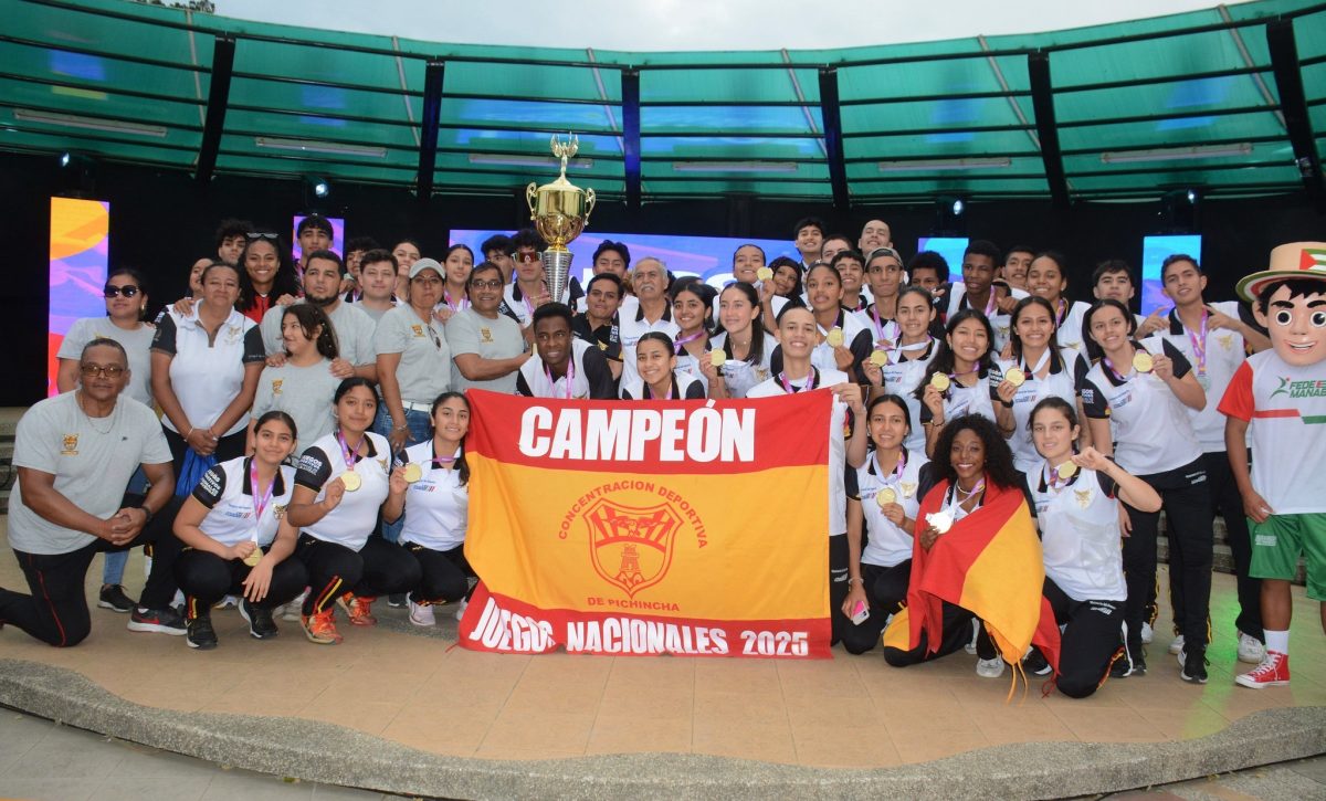 Pichincha es campeón de los I Juegos Nacionales del Ciclo Juvenil y Manabí finaliza en quinto lugar