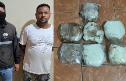 Policía detiene a hombre que llevaba 13 kilos de droga encaletada en un vehículo, en la vía La Concordia - Santo Domingo