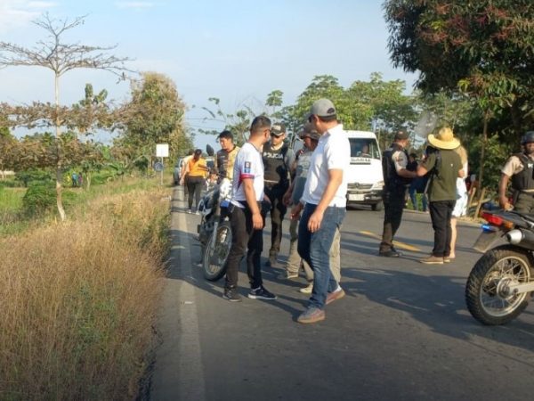 Policía investiga triple crimen en Babahoyo registrado en la vía La Represa–Pueblo Nuevo