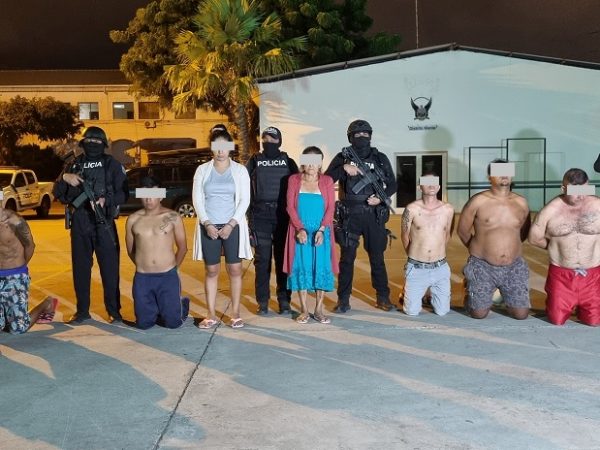 Operativo deja siete detenidos e incautación de droga.
