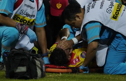 Thiago Serpa enfrenta larga recuperación tras fractura en duelo entre Aucas y Emelec