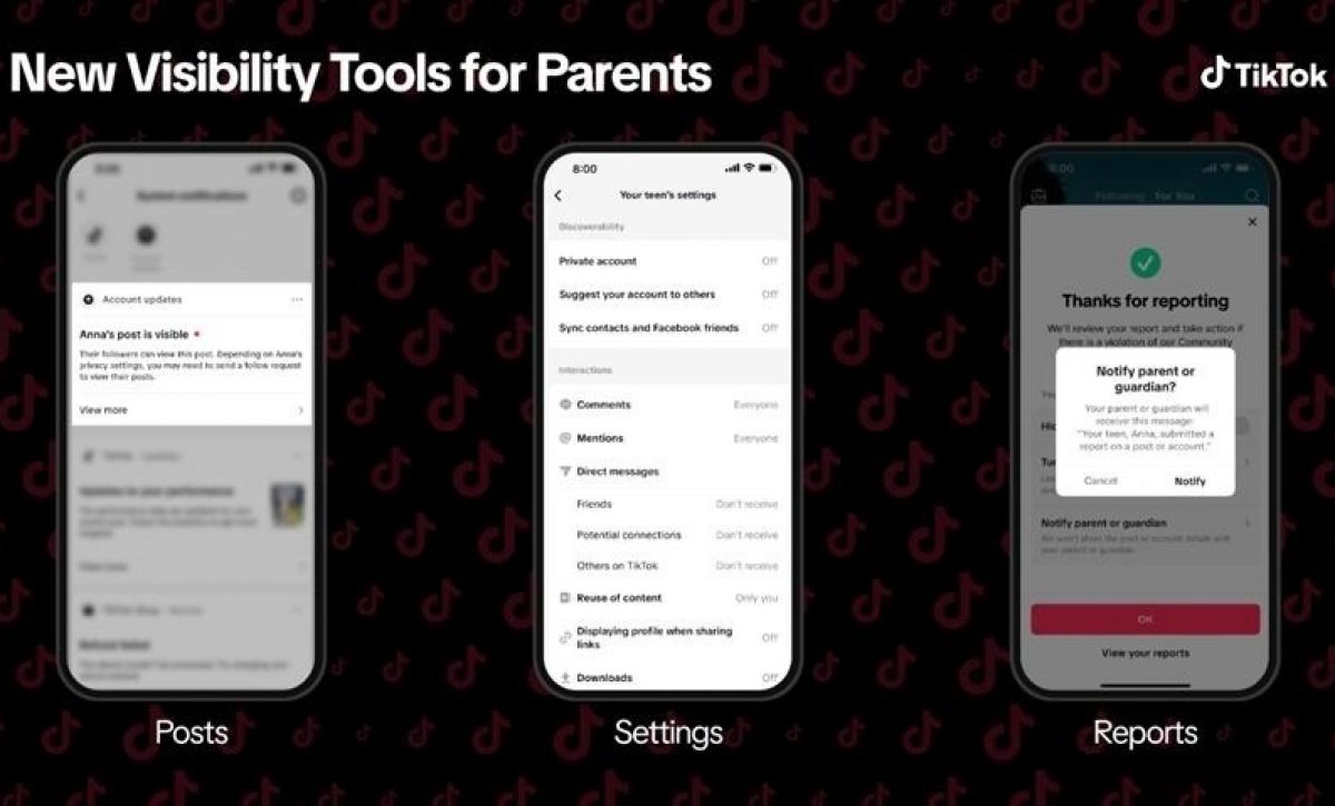 TikTok lanza funciones que mejoran la seguridad digital para familias y creadores