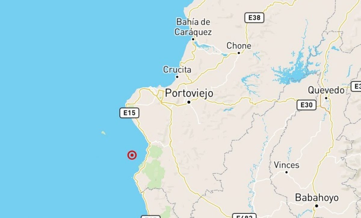 Un sismo de magnitud 3.6 en la escala de Richter se registró la noche de este jueves, a las 20h37, frente a las costas de Puerto López,