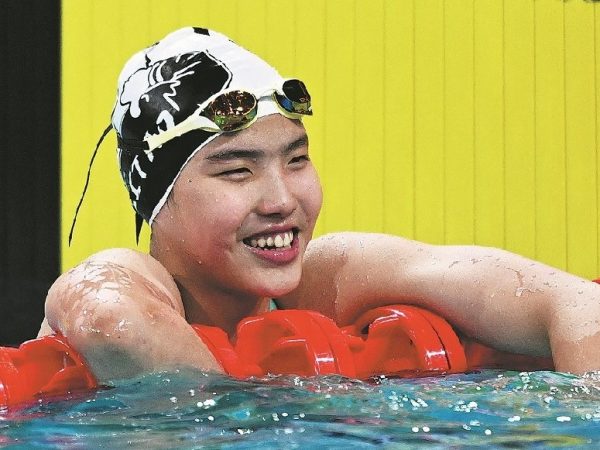 Zidi Yu, una nadadora china de tan solo 12 años, se convirtió en medallista de bronce en el Mundial de Natación.