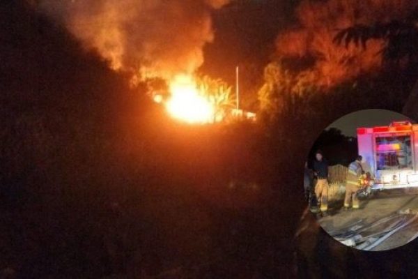 Retiran cuerpo de uno de los dos hombres hallados calcinados en Vista Hermosa de Manta.