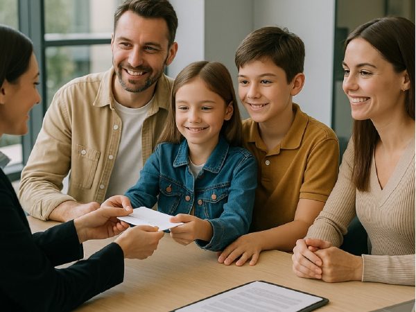 Los expertos sugieren abrir una cuenta cuando el niño comprende el valor del dinero, generalmente a partir de los 6 o 7 años. FOTO: Inteligencia Artificial (ChatGPT).