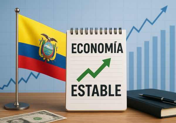Ecuador alcanza perspectiva crediticia estable según S&P tras fortalecimiento económico. FOTO: Inteligencia Artificial.