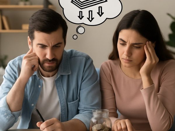 Finanzas en pareja: qué hacer si solo uno arrastra deudas importantes. FOTO: Inteligencia Artificial (ChatGPT).