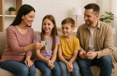 Enseñar a planificar la mesada prepara a los niños para enfrentar, de manera ordenada y consciente, los desafíos económicos del futuro. FOTO: Inteligencia Artificial (ChatGPT).