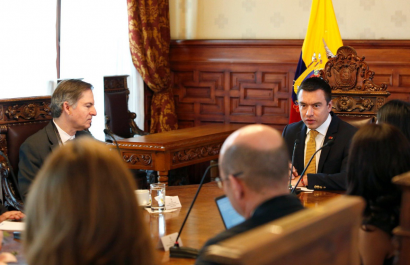 Noboa refuerza relaciones con organismos financieros internacionales para fortalecer economía y desarrollo social