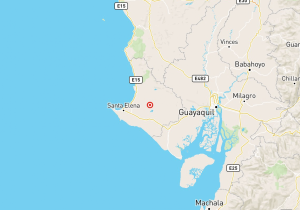 Temblor de 3.8 se registró en la provincia de Santa Elena sin reporte de daños