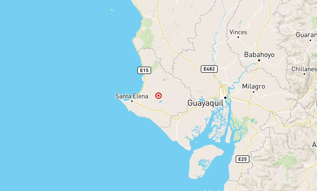 Temblor de 3.8 se registró en la provincia de Santa Elena sin reporte de daños