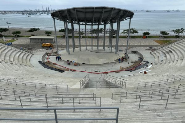 La construcción del Parque Centenario Agustín Intriago aún no está concluida.