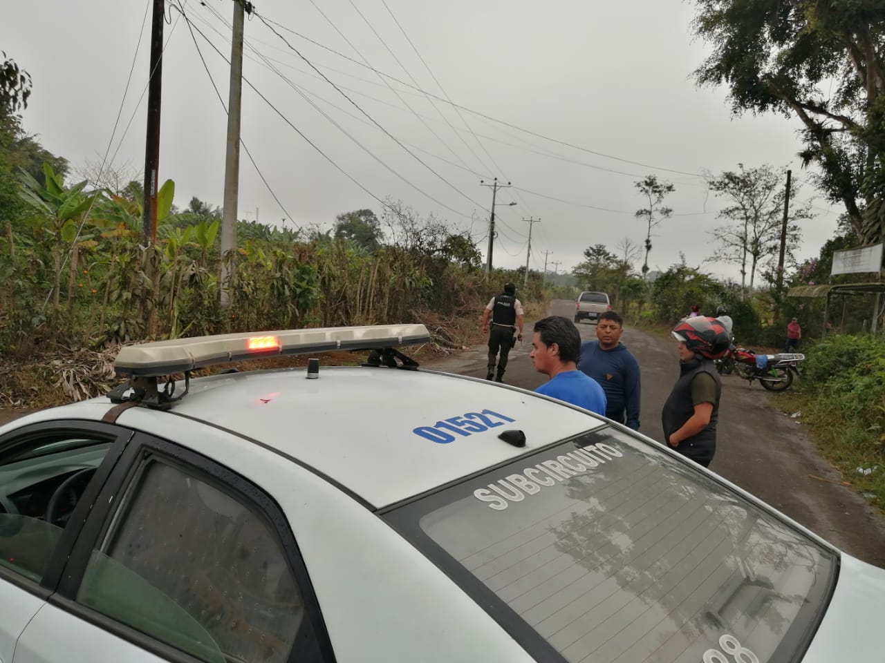 Vía de accceso al penal Bellavista de Santo Domingo