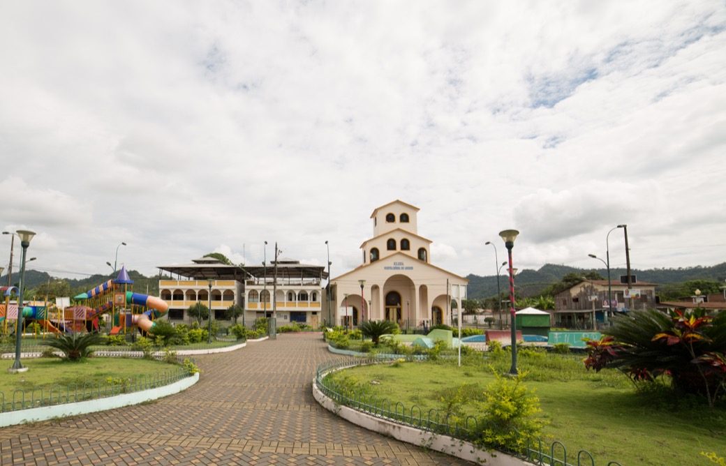 Parque central del cantón Junín.