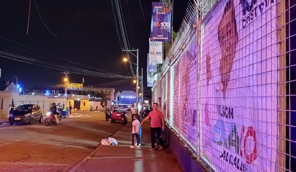 Violencia en campaña Wilson Erazo candidato de Santo Domingo