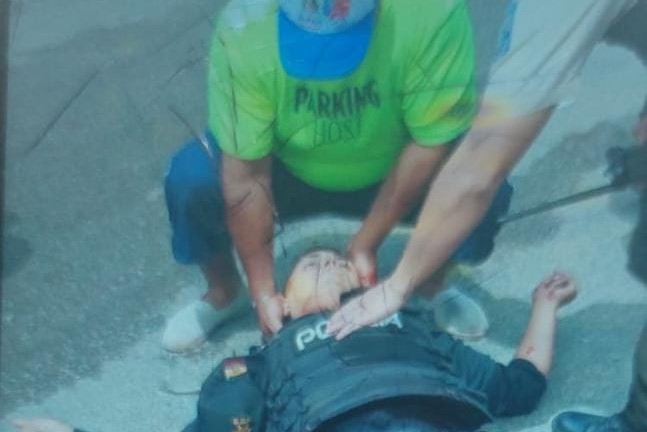 Policía Buena Fe herido