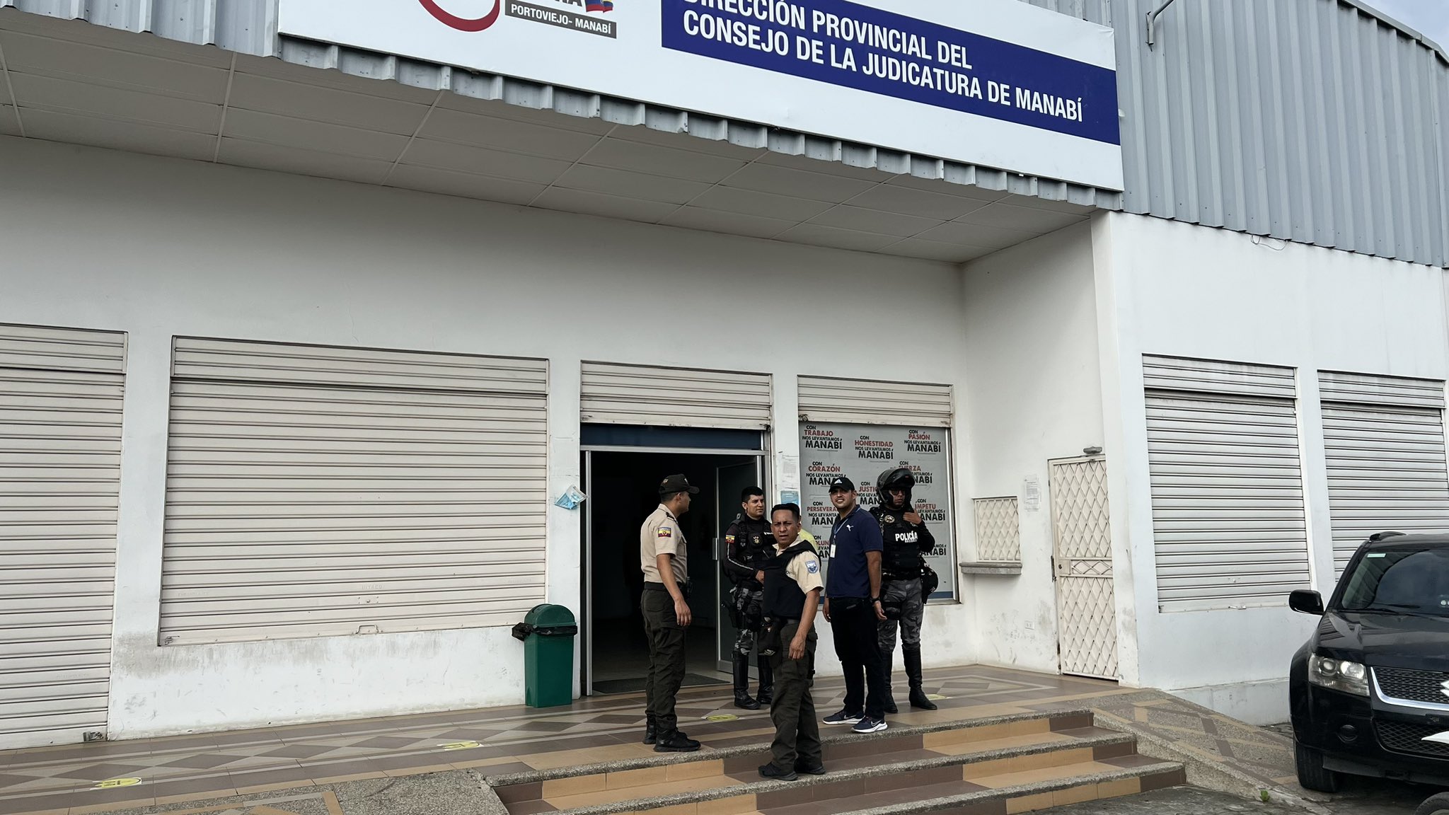 La evacuación se cumplió en la Dirección Provincial del Consejo de la Judicatura de Manabí, en Portoviejo.