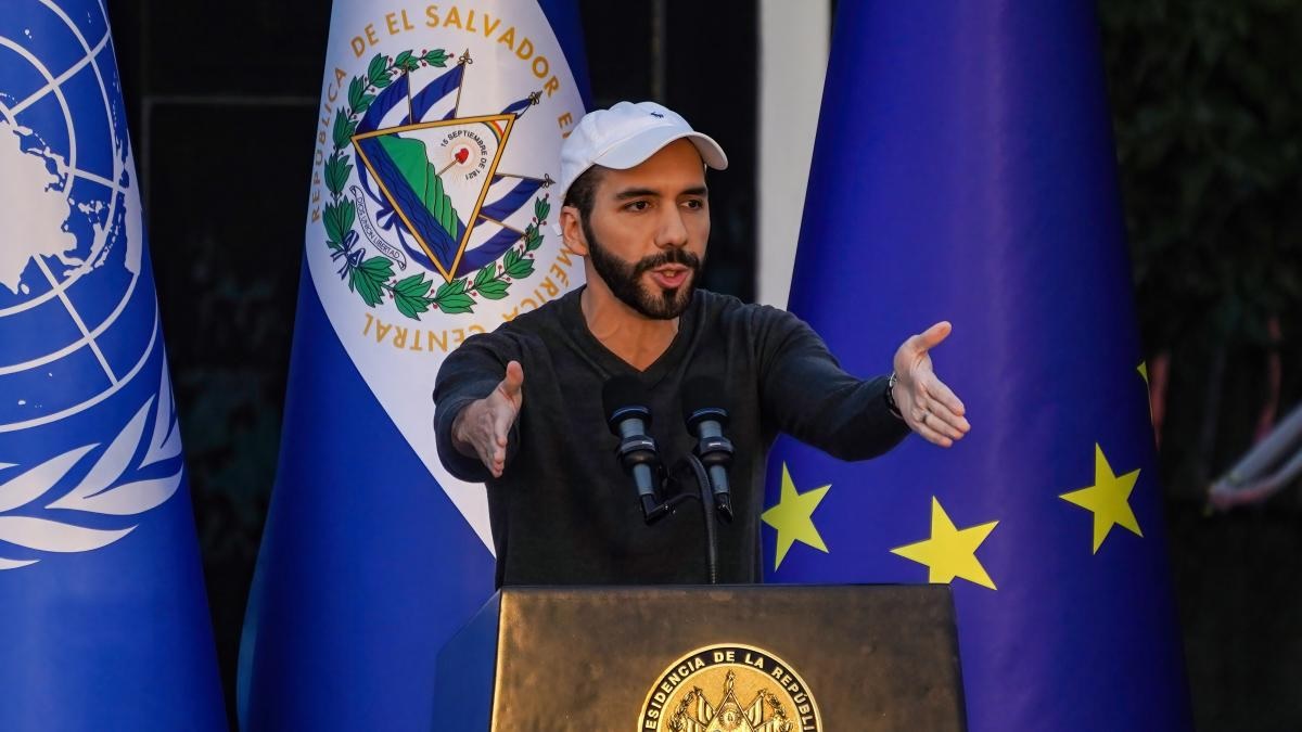 El presidente Nayib Bukele presidente de El Salvador.