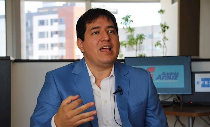 Andrés Arauz candidato vicepresidente Ecuador ecuadolarización