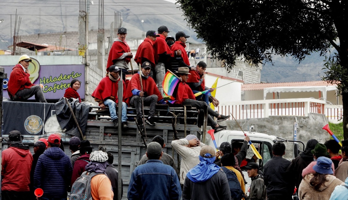 La Confederación de Nacionalidades Indígenas de Ecuador (Conaie) no apoyará a Luisa González y tampoco a Daniel Noboa.