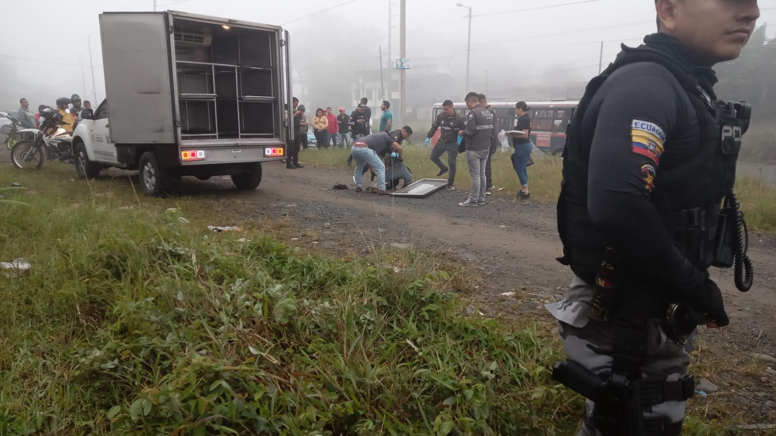 Lo mataron a punta de golpes; estaba arrodillado y con la cabeza agachada