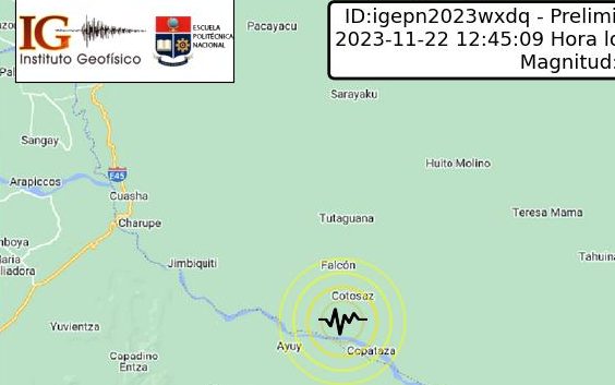 Temblor de 5.1 grados sacudió Macas