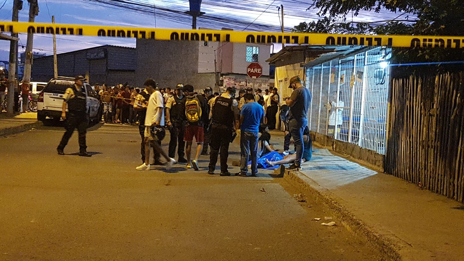 En el barrio Divino Niño se registró la primera muerte violenta del año de Manta