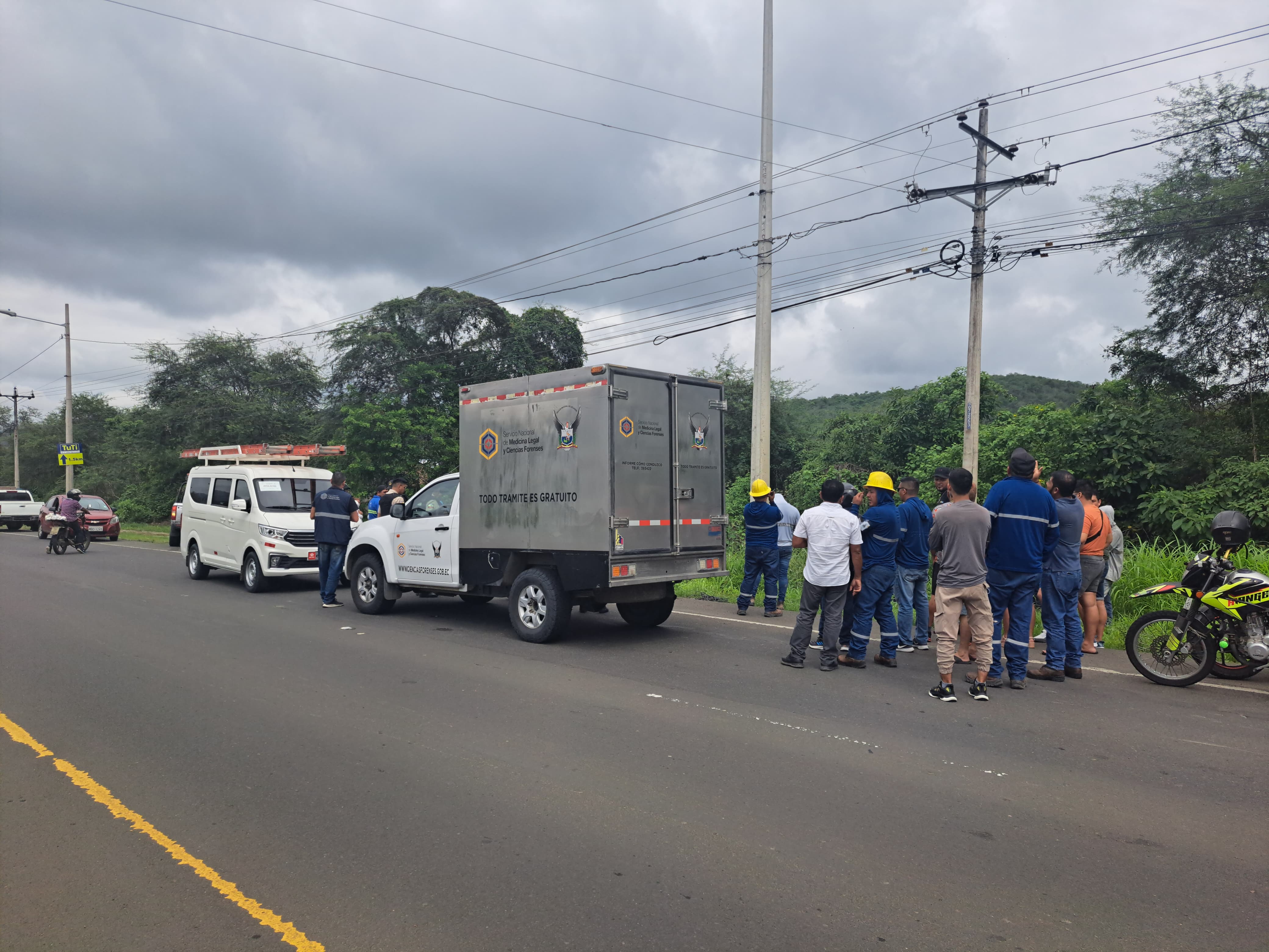 Trabajador murió electrocutado en Montecristi, Manabí