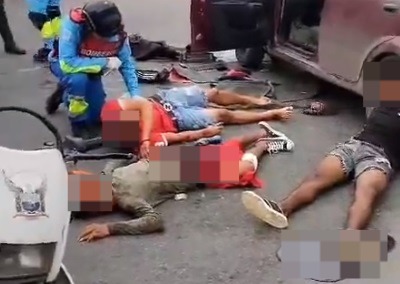 Delincuentes se accidentaron durante persecución policial