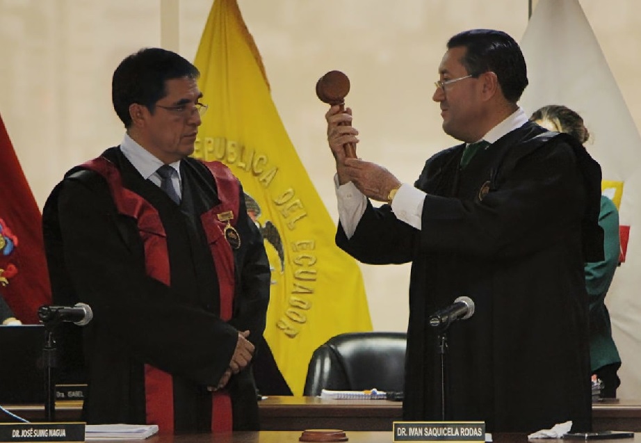 José Suing Nagua es el presidente encargado de la Corte Nacional de Justicia (CNJ) tras la renuncia de Iván Saquicela.