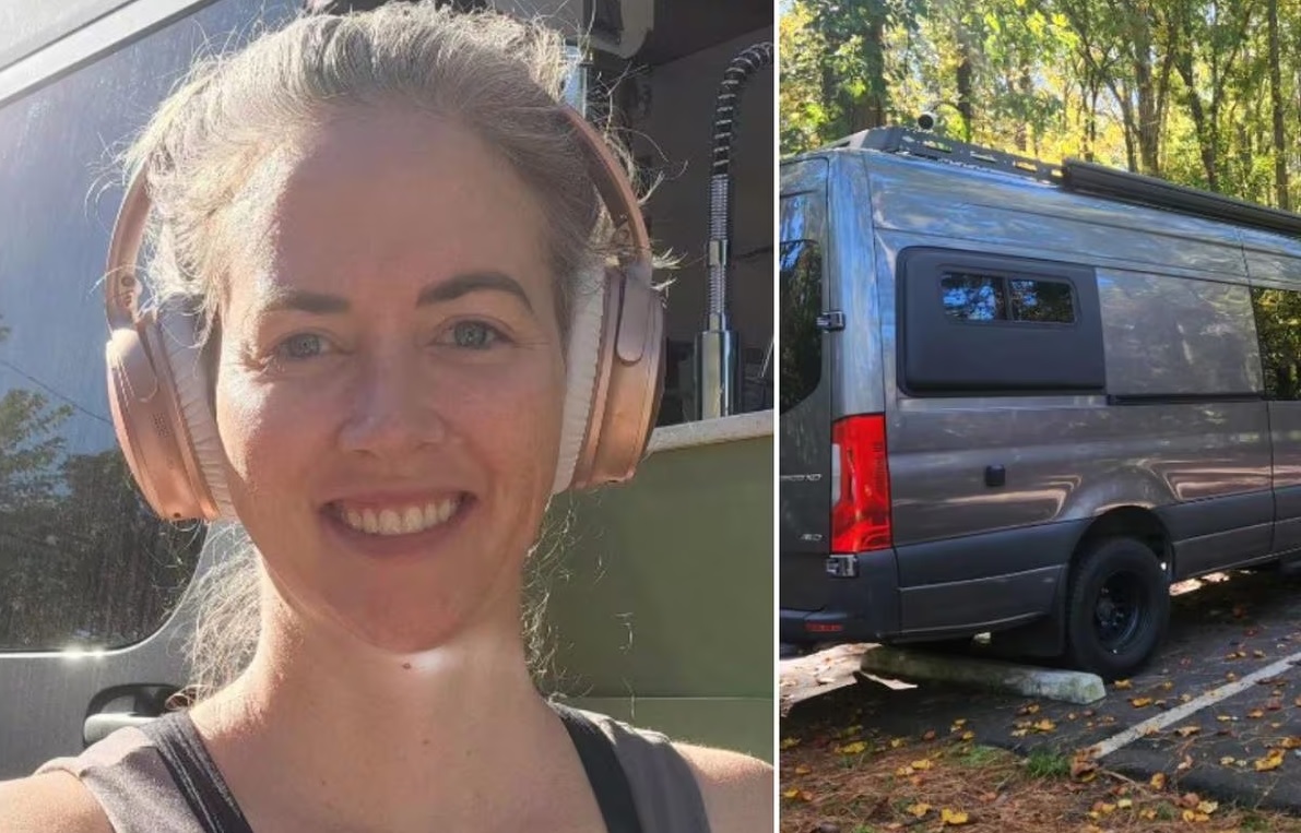 Caitlin Pyle, una millonaria divorciada salió de su espaciosa mansión para vivir en una furgoneta Mercedes Sprinter.