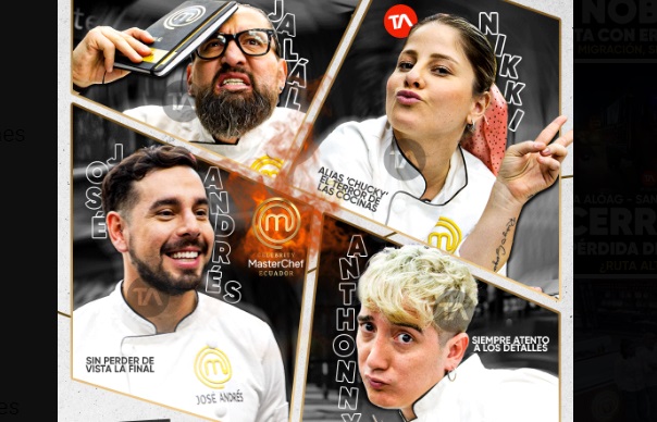 Érika Vélez compartió imágenes de la semifinal de MasterChef Celebrity Ecuador