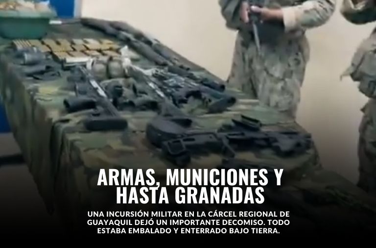 Un verdadero arsenal de armas, municiones y granadas fue descubierto en una de las cárceles más grandes del país.