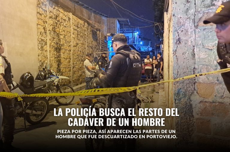 Encuentran la cabeza de un hombre descuartizado en Portoviejo