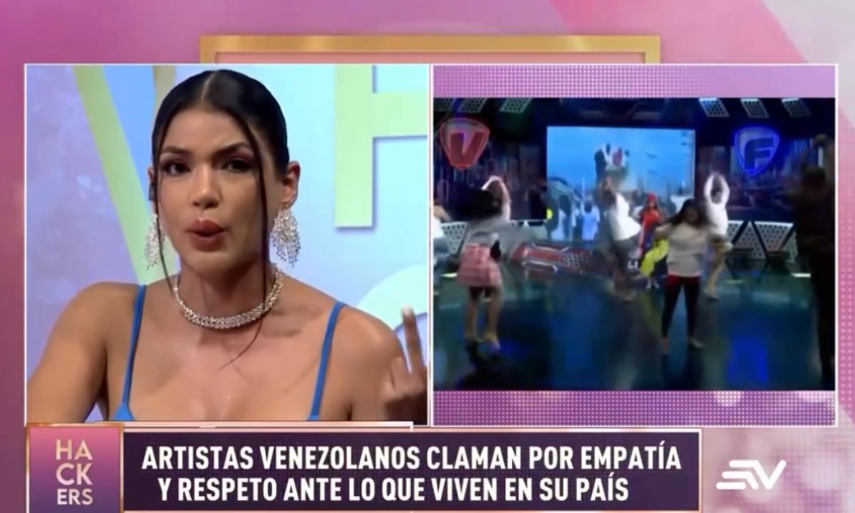 Conny Garcés llora en vivo en los Hackers del Espectáculo.