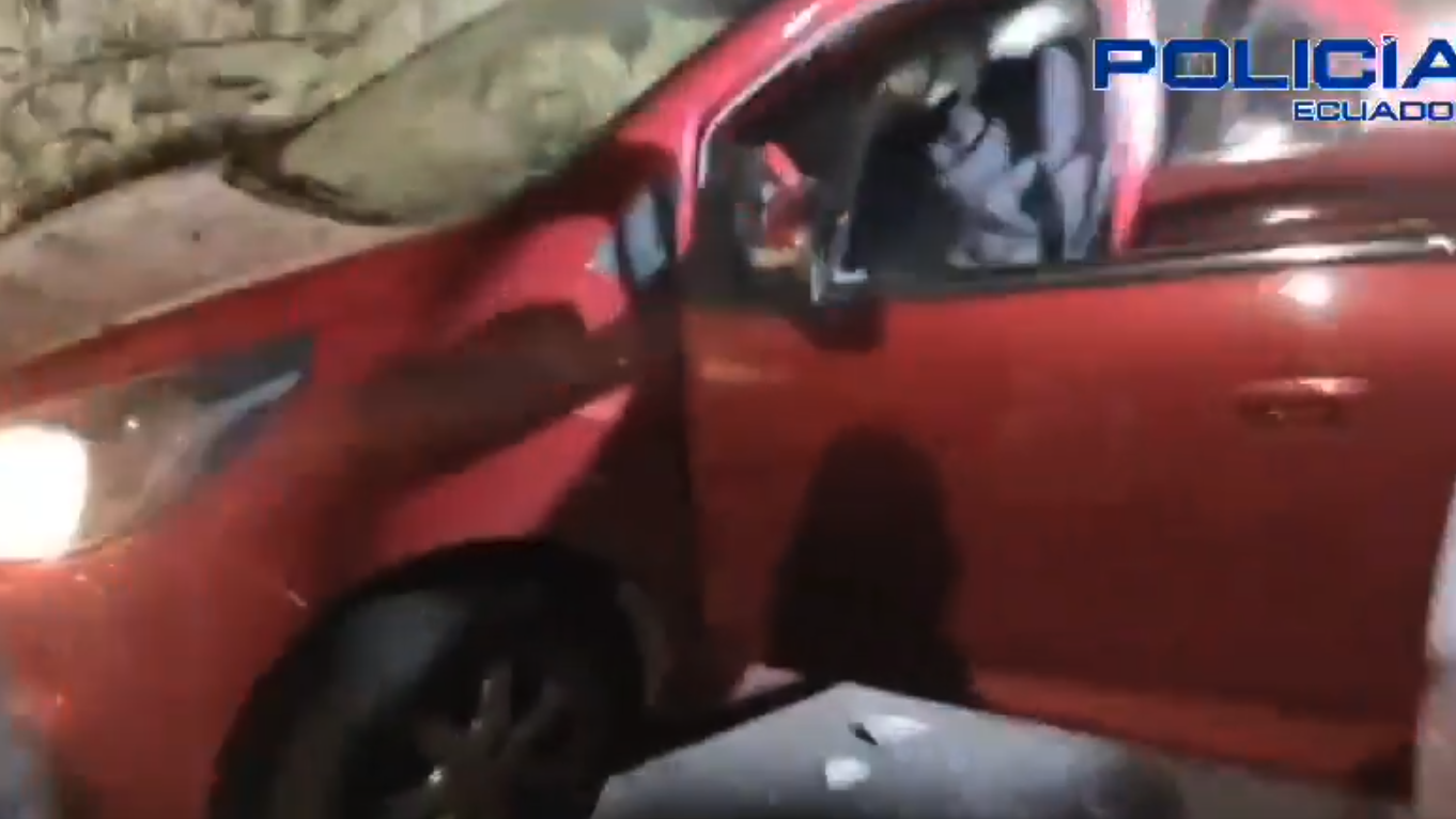 Delincuente abatido por la policía, en Quito