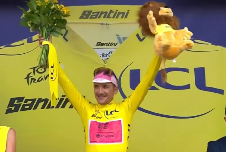 El ciclista ecuatoriano Richard Carapaz se convirtió en el nuevo líder de la tabla general del Tour de Francia 2024.