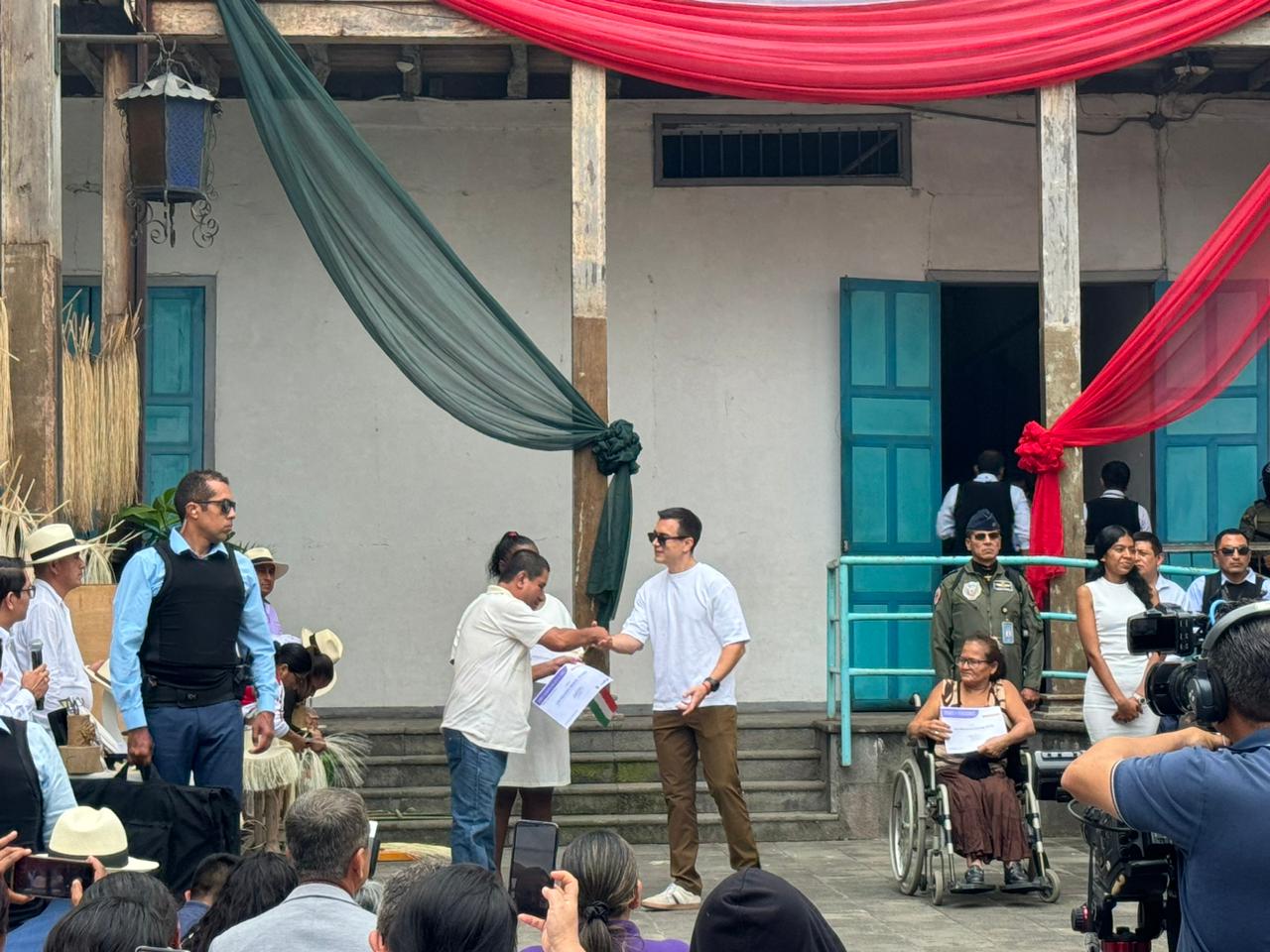 El presidente de la República Daniel Noboa llegó la mañana de este martes 9 de julio del 2024 a Manta para cumplir agenda en Manabí.