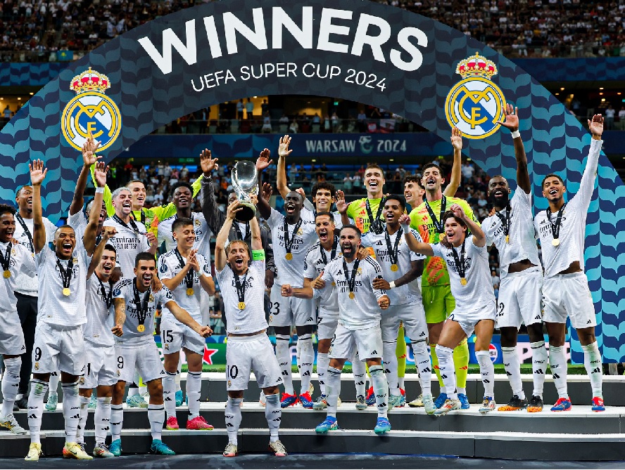 El Real Madrid ganó un nuevo título, esta vez con el delantero francés Kylian Mbappé en sus filas. Una nuevo título para sus vitrinas.
