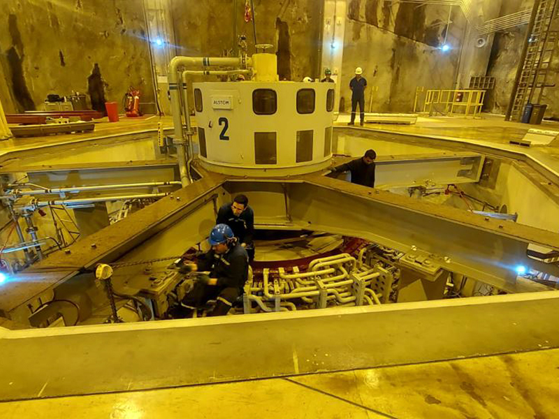 La central hidroeléctrica Mazar se enciende después de tres días