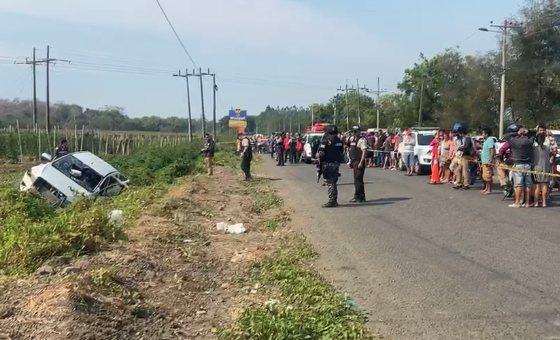 Triple crimen en plena vía en Lodana de Santa Ana, Manabí