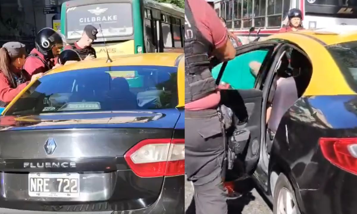 Un taxista ebrio se queda dormido en un semáforo