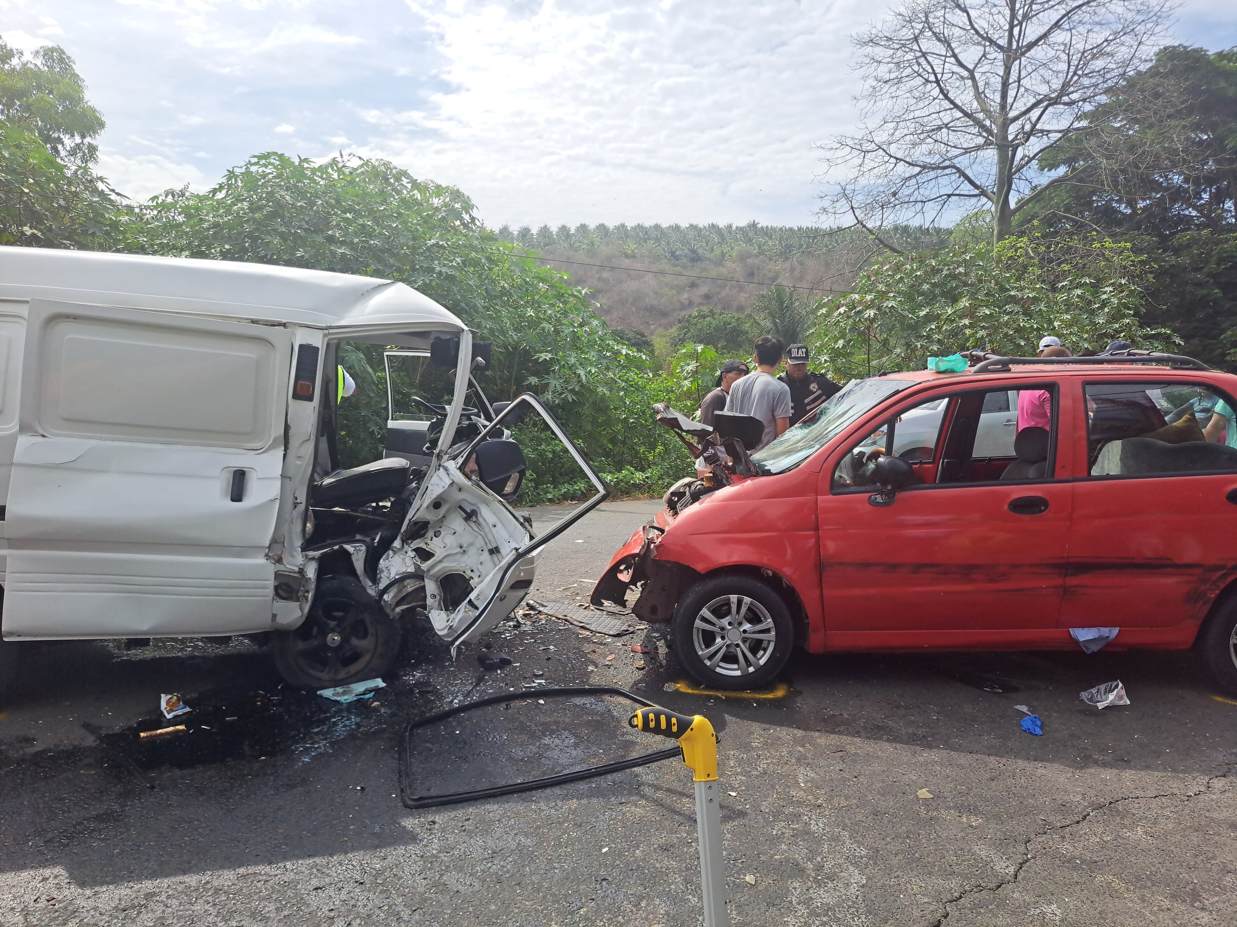Cuatro personas resultaron heridas durante accidente en Portoviejo