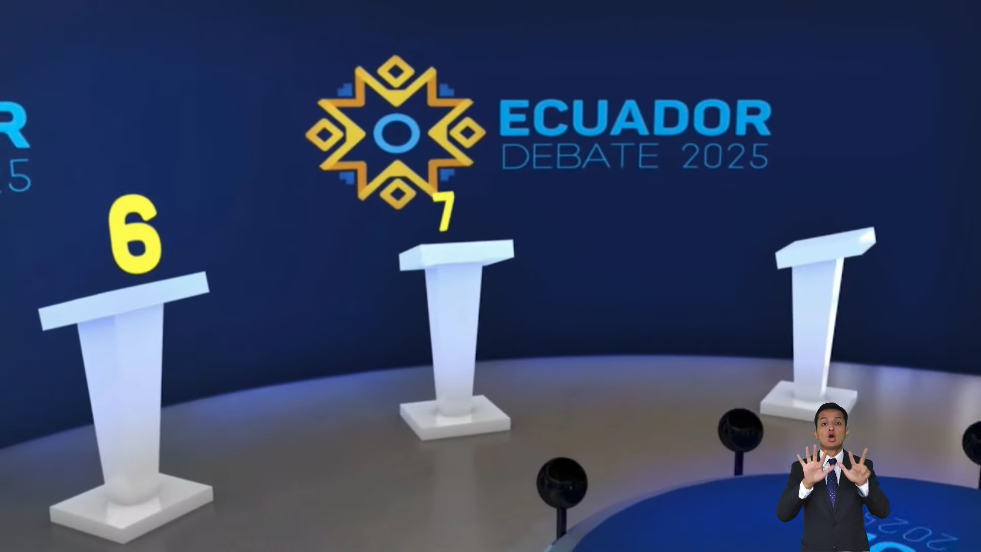 Definido el orden de candidatos para el Debate 2025