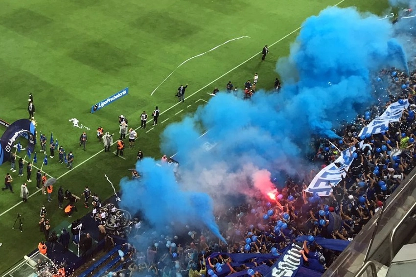 explosión azul Emelec
