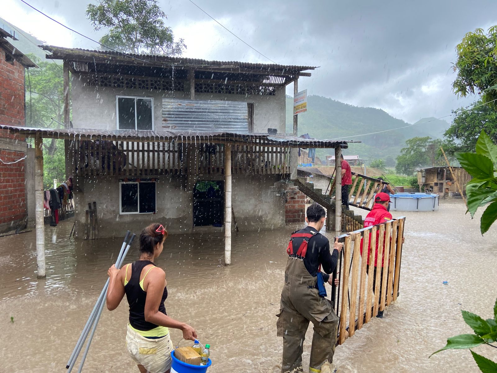 Manabí. Las lluvias han causado estragos en nueve cantones de la provincia