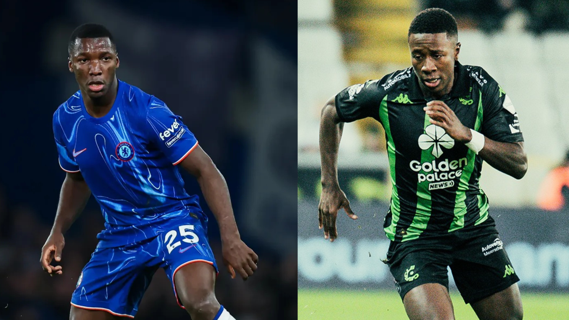 Moisés Caicedo y Alan Minda.
