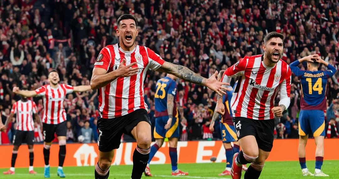Athletic vence 3-1 a Roma y avanza a cuartos de final de la Europa League